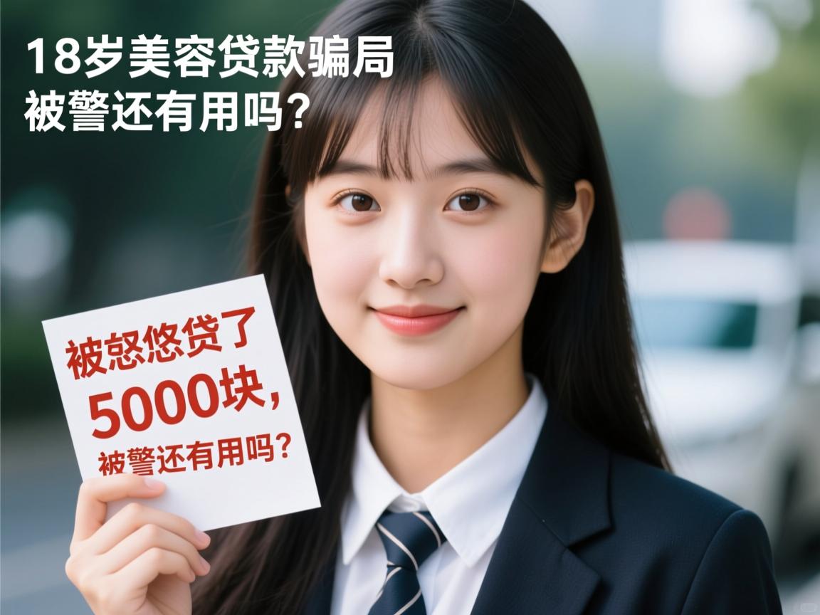 18岁美容贷款骗局：被忽悠贷了5000块，报警还有用吗？